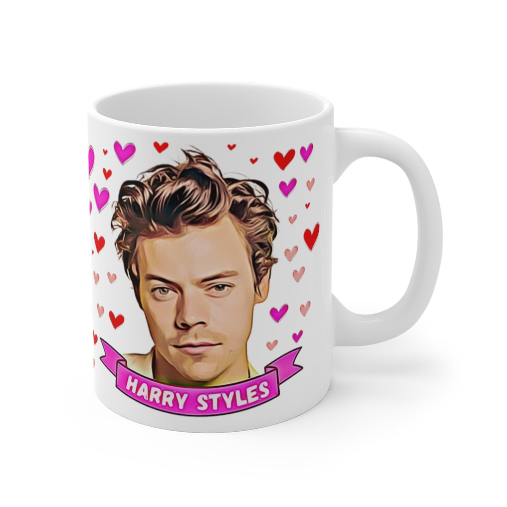 Harry Styles Coffee Mug! Golden, Cute Gift for Her Him Fan Art Tea