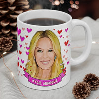 Kylie Minogue Cute Gift Mug. Stunning Oil Painting Design. Great Fan Present! Handmade Locally