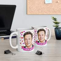 Elon Musk Cute Gift Mug. Stunning Oil Painting Design. Great Fan Present! Handmade Locally