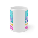 Cute, "Working From Home Wanker" Cheeky Gift Mug. For ladies who WFH! Handmade in England