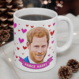 Prince Harry Appreciation Society Gift Fan Mug. Royal Family Present. Handmade in England