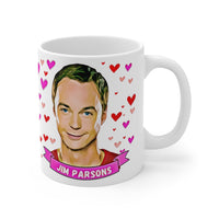 Jim Parsons Cute Gift Mug. Stunning Oil Painting Design. Great Fan Present! Handmade Locally