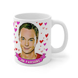 Jim Parsons Cute Gift Mug. Stunning Oil Painting Design. Great Fan Present! Handmade Locally