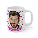 John Krasinski Cute Gift Mug. Stunning Oil Painting Design. Great Fan Present! Handmade Locally