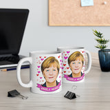 Angela Merkel Cute Gift Mug. Stunning Oil Painting Design. Great Fan Present! Handmade Locally