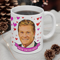 David Hasselhoff Cute Gift Mug. Stunning Oil Painting Design. Great Fan Present! Handmade in England.