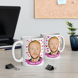 Simon Pegg Cute Gift Mug. Stunning Oil Painting Design. Great Fan Present! Handmade Locally