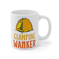 GLAMPING WANKER -  Funny Cheeky Cute Camping Staycation Holiday Gift Mug! UK Designed & Handmade