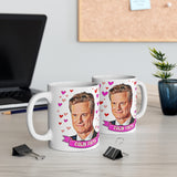 Colin Firth Cute Gift Mug. Stunning Oil Painting Design. Great Fan Present! Handmade in England.