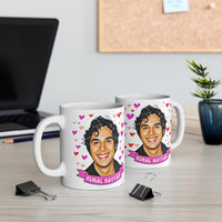 Kunal Nayyar Cute Gift Mug. Stunning Oil Painting Design. Great Fan Present! Handmade Locally