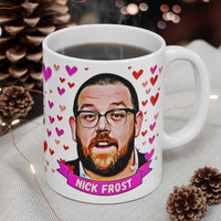 Nick Frost Cute Gift Mug. Stunning Oil Painting Design. Great Fan Present! Handmade Locally