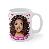 Oprah Winfrey Cute Gift Mug. Stunning Oil Painting Design. Great Fan Present! Handmade in USA