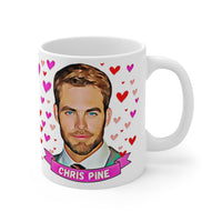 Chris Pine Cute Gift Mug. Stunning Oil Painting Design. Great Fan Present! Handmade Locally