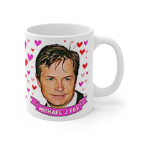 Michael J Fox Cute Gift Mug. Stunning Oil Painting Design. Great Fan Present! Handmade in USA