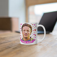 Jamie Oliver Cute Gift Mug. Stunning Oil Painting Design. Great Fan Present! Handmade Locally!