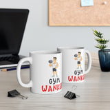 Vegetarian Wanker Gift Mug - Funny & Rude Humour Present For Fitness Gym Training Members. Handmade in England