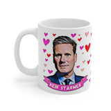 Labour Leader Keir Starmer Appreciation Society Gift Fan Mug. Labour Party Present. Handmade in England