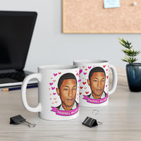 Pharrell Williams Cute Gift Mug. Stunning Oil Painting Design. Great Fan Present! Handmade