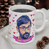 Louis Theroux Cute Mug. Great Present For Fans! Handmade in England