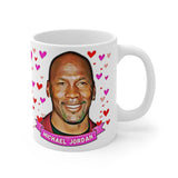 Michael Jordan Cute Gift Mug. Stunning Oil Painting Design. Great Fan Present! Handmade Locally