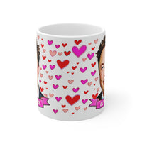 Elton Musk Cute Gift Mug. Stunning Oil Painting Design. Great Fan Present! Handmade Locally