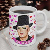 Boy George Cute Gift Mug. Stunning Oil Painting Design. Great Fan Present! Handmade Locally