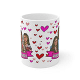 Queen Cute Gift Mug. Stunning Oil Painting Design. Great Fan Present! Handmade Locally