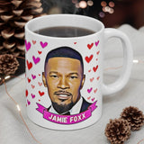 Jamie Foxx Cute Gift Mug. Stunning Oil Painting Design. Great Fan Present! Handmade in USA