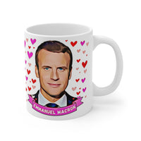 Emmanuel Macron Cute Gift Mug. Stunning Oil Painting Design. Great Fan Present! Handmade Locally