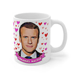 Emmanuel Macron Cute Gift Mug. Stunning Oil Painting Design. Great Fan Present! Handmade Locally