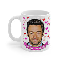 Hugh Jackman Cute Gift Mug. Stunning Oil Painting Design. Great Fan Present! Handmade in England.