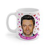 Hugh Jackman Cute Gift Mug. Stunning Oil Painting Design. Great Fan Present! Handmade in England.