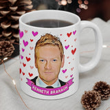 Kenneth Branagh Cute Mug. Stunning Oil Painting Design. Great Present For Fans! Handmade in England