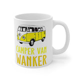 Camper Van Wanker -  Funny Cheeky Cute Gift Mug! UK. Present For Owners. Handmade in England