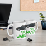 4X4 Wanker! Gift Mug - Funny & Rude Present For Car Off Road SUV Driver.Handmade in England