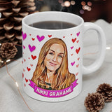 Nikki Grahame Commemorative Gift Fan Mug. Big Brother Fan Present. Handmade in England