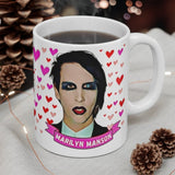 Marilyn Manson Cute Gift Mug. Stunning Oil Painting Design. Great Fan Present! Handmade Locally