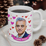 Sadiq Khan London Mayor Appreciation Society Gift Fan Mug. Labour Party Present. Handmade in England