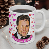 Russell Crowe Cute Gift Mug. Stunning Oil Painting Design. Great Fan Present! Handmade Locally