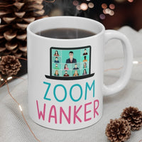 Cute, "Zoom Wanker" Gift Mug. For those enjoying video calls!Handmade in England