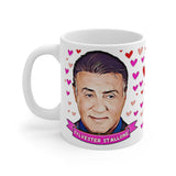 Sylvester Stallone Cute Gift Mug. Stunning Oil Painting Design. Great Fan Present! Handmade