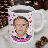 Steve Coogan Cute Gift Mug. Stunning Oil Painting Design. Great Fan Present! Handmade in England.