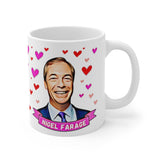 Nigel Farage Appreciation Society Gift Fan Mug. Brexit Present. Handmade in England