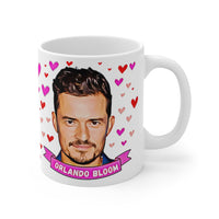 Orlando Bloom Cute Gift Mug. Stunning Oil Painting Design. Great Fan Present! Handmade in England.