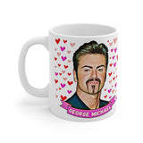 George Michael Cute Gift Mug. Stunning Oil Painting Design. Great Fan Present! Handmade Locally!