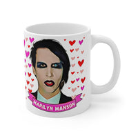 Marilyn Manson Cute Gift Mug. Stunning Oil Painting Design. Great Fan Present! Handmade Locally