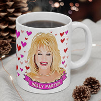 Dolly Parton Cute Gift Mug. Stunning Oil Painting Design. Great Fan Present! Handmade in USA