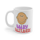 Baldy Bastard Gift Mug - Funny & Rude Humour Present For The Bald Man In Your Life!