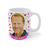 Iain Glen Cute Gift Mug. Stunning Oil Painting Design. Great Present For Fans! Handmade in England