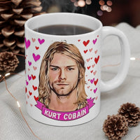 Kurt Cobain Cute Gift Mug. Stunning Oil Painting Design. Great Fan Present! Handmade Locally